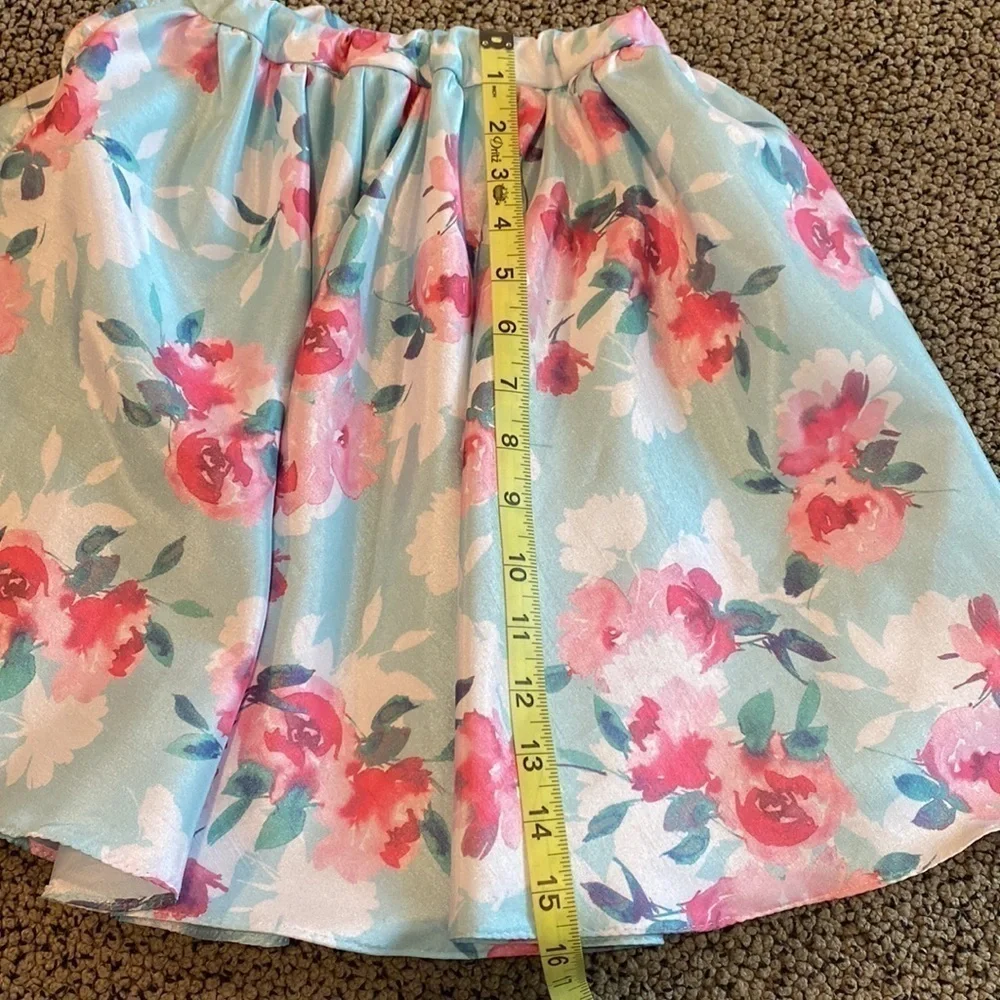 Custom Made Zippered Back Top & Floral Skirt- NEW